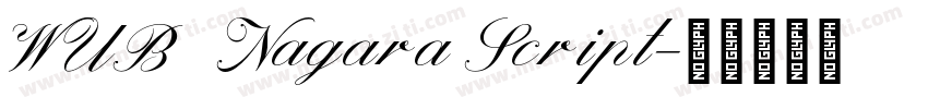 WUB   Nagara Script字体转换